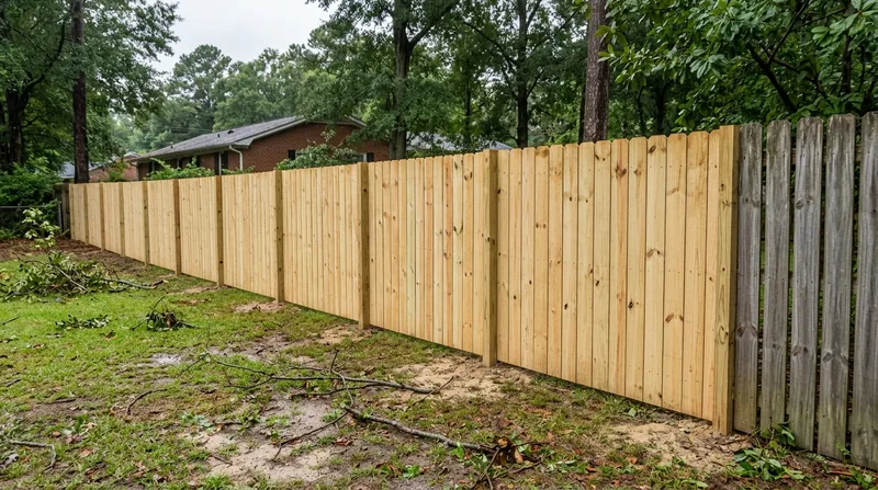 Storm Damage Fence Repair Columbia